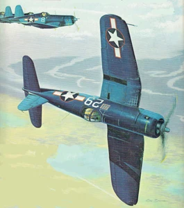 Model Airplane Plans (UC): Corsair F4U-1a 1/12 Scale 41"ws for .60 (Musciano) - Picture 1 of 3