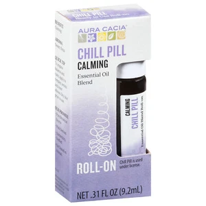 Aura Cacia Chill Pill Essential Oil Roll-On 0.31 fl. oz (Pack of 4) - Picture 1 of 2