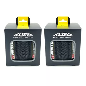 2x Tufo Speedero Tanwall 700 x 40 Tubeless Tyres EU Made - Beige Gravel Bike - Picture 1 of 9