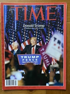 Time Magazine 2016 Donald Trump Pence MAGA Präsident-Elect Amtseinführung KEIN ETIKETT - Bild 1 von 6
