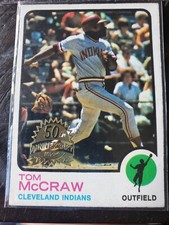 2022 Topps Heritage High TOM MCCRAW Indians #86 Buyback 1973 50th Stamp