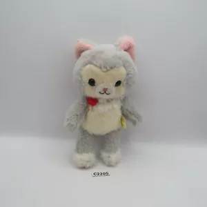 Happy Tails Cat C2205 Amuse Grey Plush Stuffed Toy 6" Doll Japan - Picture 1 of 7