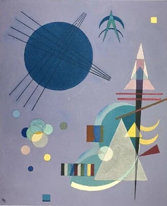 Wassily Kandinsky, Violet-green, Hand Signed Lithograph - Picture 1 of 3
