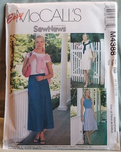 McCall's M4388 Sewing Pattern Misses Skorts 3 Lengths Sizes 8-10-12-14 New Uncut - Picture 1 of 2