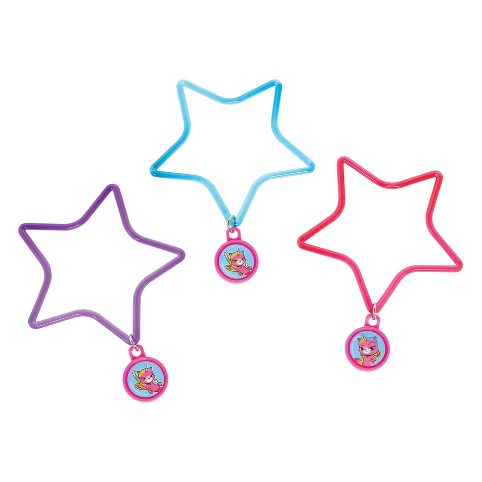 Pulsera Estrella Favor Fiesta Cumpleaños Niños Mariposa Arco Iris Unicornio Gatito 3 COLORES Foto 1 de 1