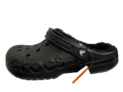 Crocs Baya Gefüttert Clogs Schwarz Unisex - UK M10/W11 US M11 Eu 45-46 - Bild 1 von 4