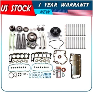 Head Gasket Set Oil Pan Gasket Timing Cover Gasket For 02 Dodge Ram 1500 4.7L - Picture 1 of 24