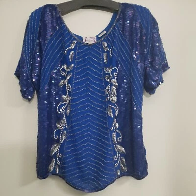 Jasmine de K.V.M. Blusa California lentejuelas usada Foto 1 de 4