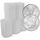 100-pc 1 oz Silver Round CNT Morgan Design .9999 Fine 5 Tubes of 20