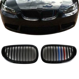 M-Farbe Nieren Kühlergrill Grill Schwarz Glanz Für BMW 5er E60 E61 2003-2009 AF - Picture 1 of 8