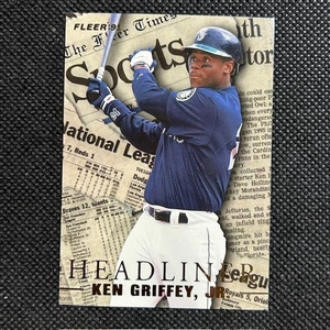 Aggiornamento Fleer 1995 Headliners #11 Ken Griffey Jr. Seattle Mariners HOF - Foto 1 di 2