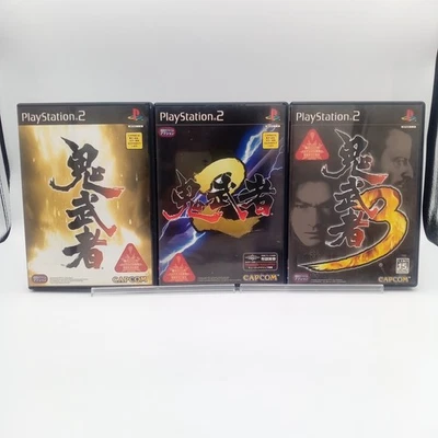 Onimusha 1 2 3 Lot 3 PS2 PlayStation 2 Original Japanese CIB Complete Set - Image 1 of 4