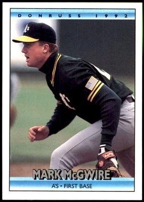 Mark McGwire 1992 Donruss #348 Athletics MLB LEER ENVÍO GRATUITO AutographDen Foto 1 de 2