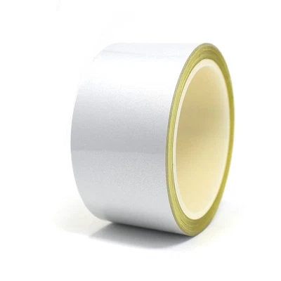 Striscia Decorativa 10M 30Mm Bianca Riflettente / Argento Per Auto E Moto - Immagine 1 di 4