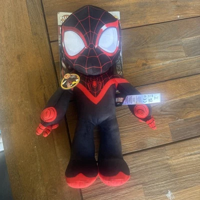 Miles Morales - Black Spiderman Talking Marvel Plush Talkers 11.5 in New - Image 1 of 2