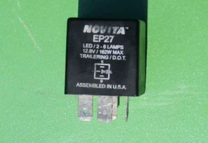 NOVITA EP27 5-PIN ELECTRONIC HAZARD TURN SIGNAL FLASHER RELAY LED LAMP LIGHT - Picture 1 of 8