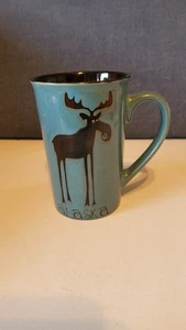 Alaska Artic Circle Leggy Elch Aqua, braun, schwarz 14 Oz. Tasse - Bild 1 von 6