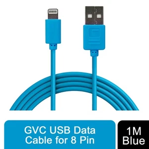 Cable de datos USB GVC para 8 pines 1 m - azul - Imagen 1 de 5