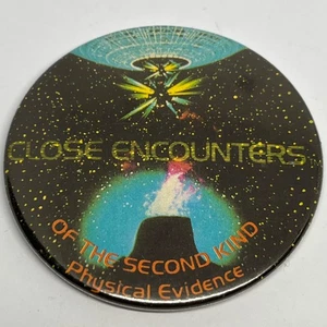 Close Encounters Of The Second Kind Physical Evidence Pin Badge 1970s Third UFO - Picture 1 of 2