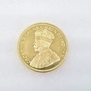 Kanada 1914 TEN DOLLARS Messing Münze Dollar Münze Handwerk Silber Canada World - Bild 1 von 5