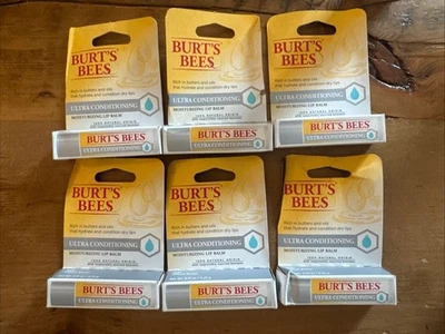 Burt's Bees Ultra Conditioning Lip Balm 0.15 oz X 6 Pack Dented Boxes - Image 1 of 4