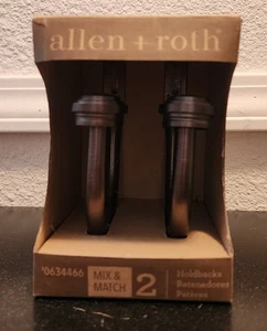 New Allen & Roth Copper Look Curtain Pullbacks 1600 Dorb In Box - Picture 1 of 3