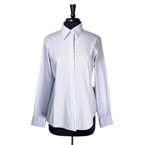 Brooks Brothers Damen Hemd 14 Blau Weiß Kariert Stretch Baumwolle Langarm Oberteil - Bild 1 von 10