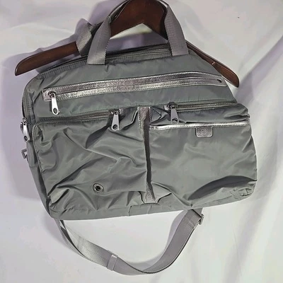 ro Bolsa para Laptop Prata 8 Compartimentos Bolsa para Laptop de Viagem Elegante Robusta - Imagem 1 de 4