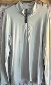 Lululemon Herren XL 1/2 Zip Pullover Metal Vent Tech hellgrau sportlich Laufen - Bild 1 von 8