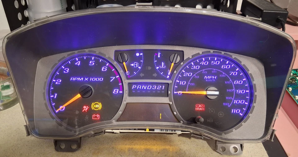 ✅ Cuadro de instrumentos Colorado Canyon 2004-2012 1 milla + iluminación azul sin TPMS Foto 1 de 2