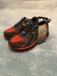 Avia Jungen Sneaker Größe 2 schwarz, rot und blau, brandneu - Bild 1 von 5