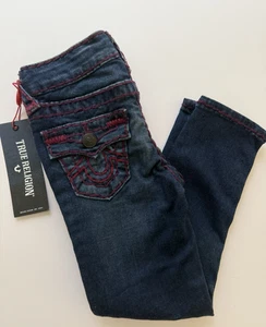 $129 NUEVO CON ETIQUETAS TRUE RELIGION Talla 4Y NIÑA JEANS ELÁSTICOS - Imagen 1 de 8