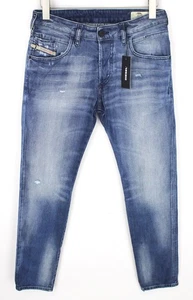 DIESEL D-Bazer 084DD Herren Jeans W29/L34 Blau Stretch Tapered Button Distressed - Bild 1 von 10
