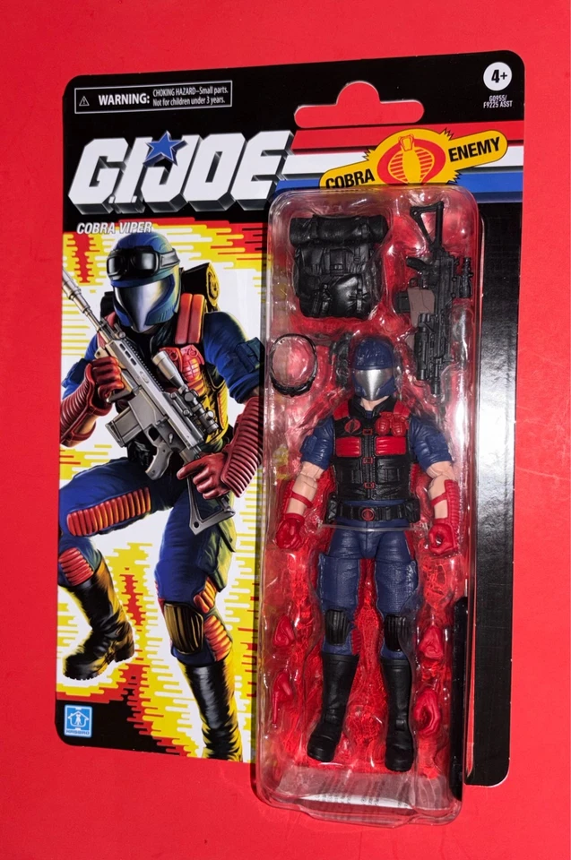G.I. Joe Classified Series Retro Cardback Cobra Viper Action Figure Hasbro