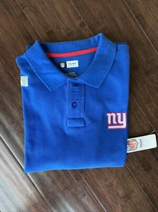 New York Giants GOLF SHIRT LARGE New NWT Polo NFL Team Apparel Blue - Picture 1 of 11