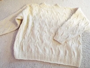 Handgestrickter Norweger Pulli Pullover Gr. 40 42 44 46 48 Schurwolle Wolle TOP - Bild 1 von 4