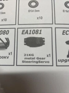 JLB Racing EA1081 Metal Geared Steering servo 21kg Standard Arrma JX Digital USA - Picture 1 of 8