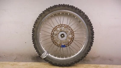 1989 Suzuki RM250 RMX S479-3> front wheel rim hub and rotor 21in ALUMINUM - Image 1 of 4
