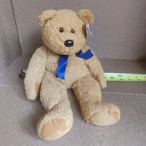 NWT Ty Beanie Buddy Fuzz Bear 1999 The Buddies Collection 14” Plush w/ Tag - Picture 1 of 9