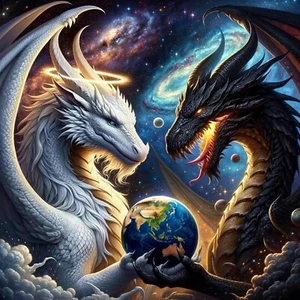 5D Dragon Diamond Art Kits for Adults, Dragon Diamond Painting Kits for Adults B - Picture 1 of 5