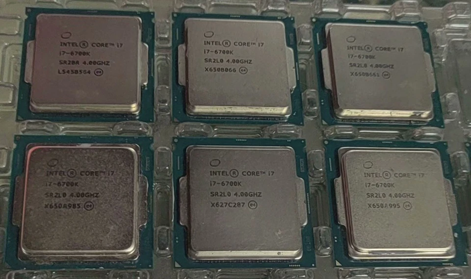 Intel Core i7-6700K 4-core 8 Threads 4.00GHz 8MB 91W LGA-1151 CPU processor - Image 1 of 1