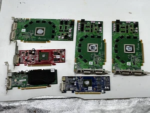 Nvidia GEFORCE Lot 04, 6x 9800GT, 6200TC, GV-N620D3-1GL, 109-A92431-20 - Parts - Picture 1 of 24