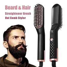 3 in1 Elektrisch Beard Straightener Männer Schnelle Bartglätter Haarglätter Comb