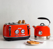 Haden Jersey Marmalade 4SliceToaster And Kettle set suitable for Christmas gift