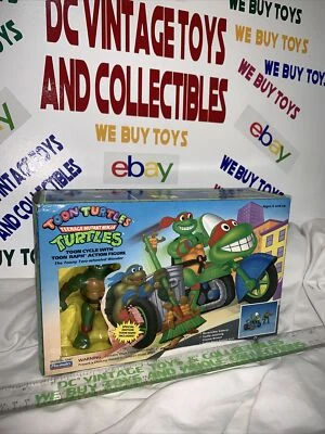 Teenage Mutant Ninja Turtles TMNT TOON CYCLE w/ RAPH Figure Playmates New In Box - Image 1 of 4