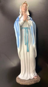 11.75 Inch Blessed Virgin Mary Decorative Figurine, Pastel Color - Picture 1 of 4