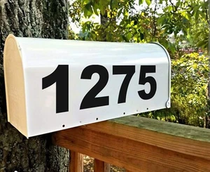 SET OF 2 Custom Mailbox Numbers 3in tall Vinyl Decals Stickers house street2. - Picture 1 of 2