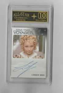 Star Trek Voyager Heroes Villains Autograph Card LINDSEY HAUN as Beatrice GRADED - Picture 1 of 2