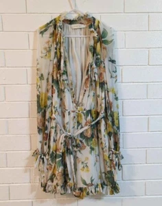 RRP $495 Zimmermann Floral Playsuit Size 3 (FITS 12-14) - Picture 1 of 4