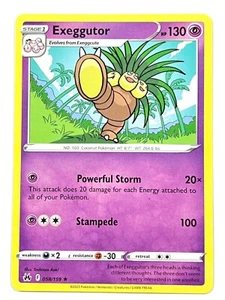 Exeggutor 058/159 Non Holo Rare Crown Zenith Pokemon Pack Fresh - Picture 1 of 4